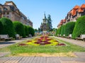 View with Orthodox Metropolitan Cathedral Catedrala MitropolitanÃÆ OrtodoxÃÆ seen from Victory